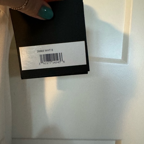 New Mac Duggal BOW ONE SHOULDER EVENING GOWN size 8 - Picture 8 of 9